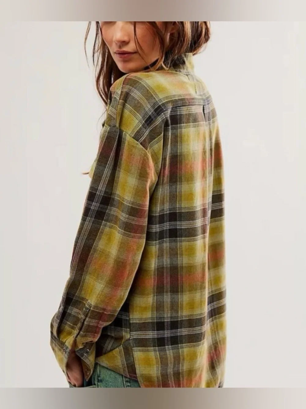 New We The Free by Free People Izzie Cargo Shirt ~ Grayed Olive